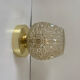 Vintage glass globe wall light