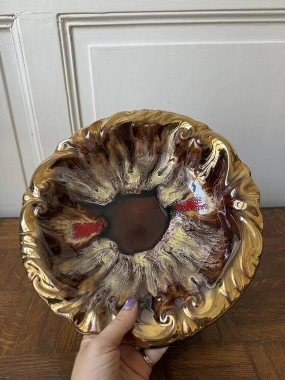 Vallauris style decorative plate