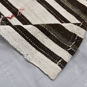 Tapis Kilim vintage rayé contemporain, 206 x 304 cm