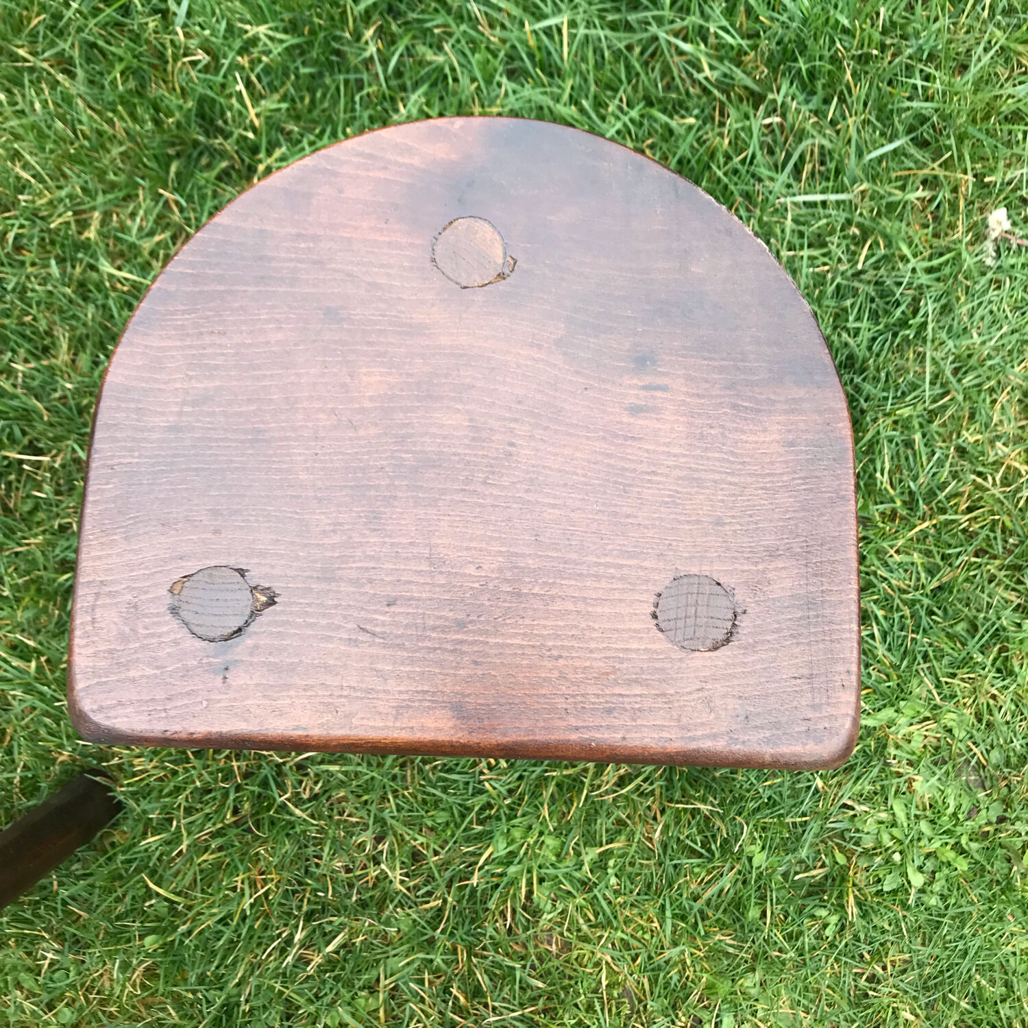 Pair of wooden cottage stools