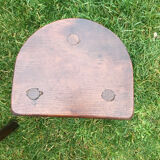 Pair of wooden cottage stools