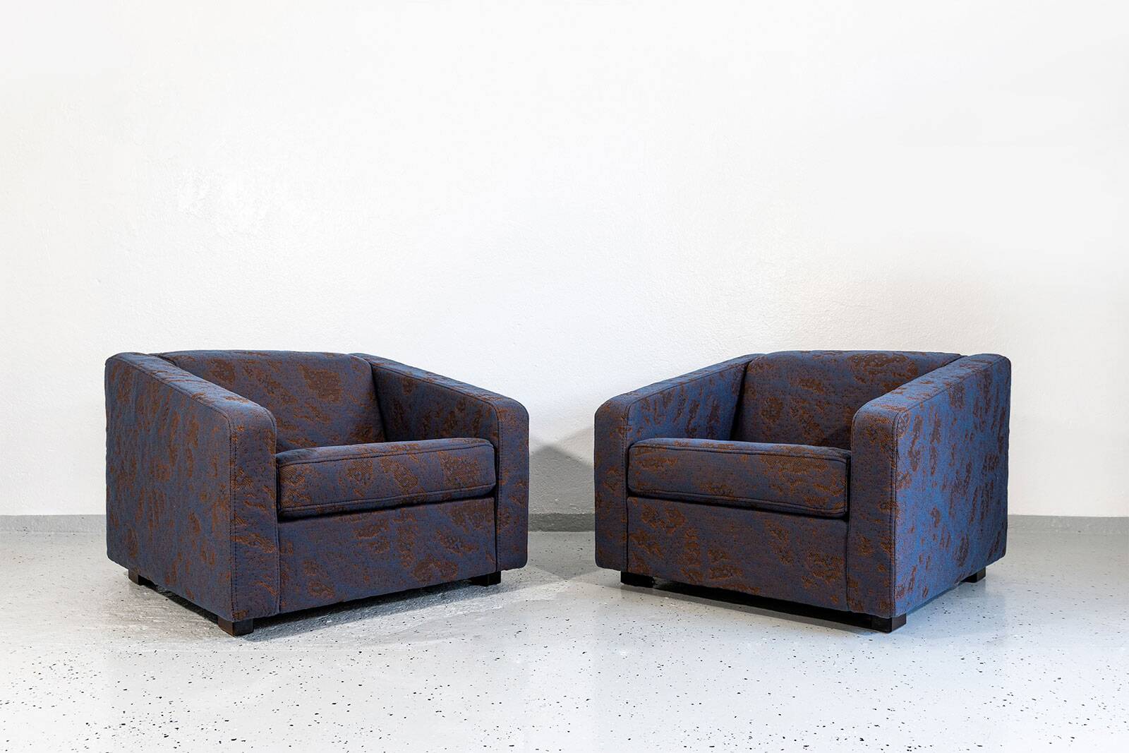 Vintage Geometric Armchairs By Zfm, Poland, 1970s, Set Of 2