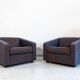 Vintage Geometric Armchairs By Zfm, Poland, 1970s, Set Of 2