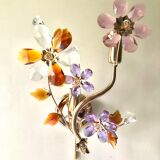 Large wall lamp flowers glass Murano 1970