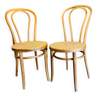 Chaises Thonet en cannage