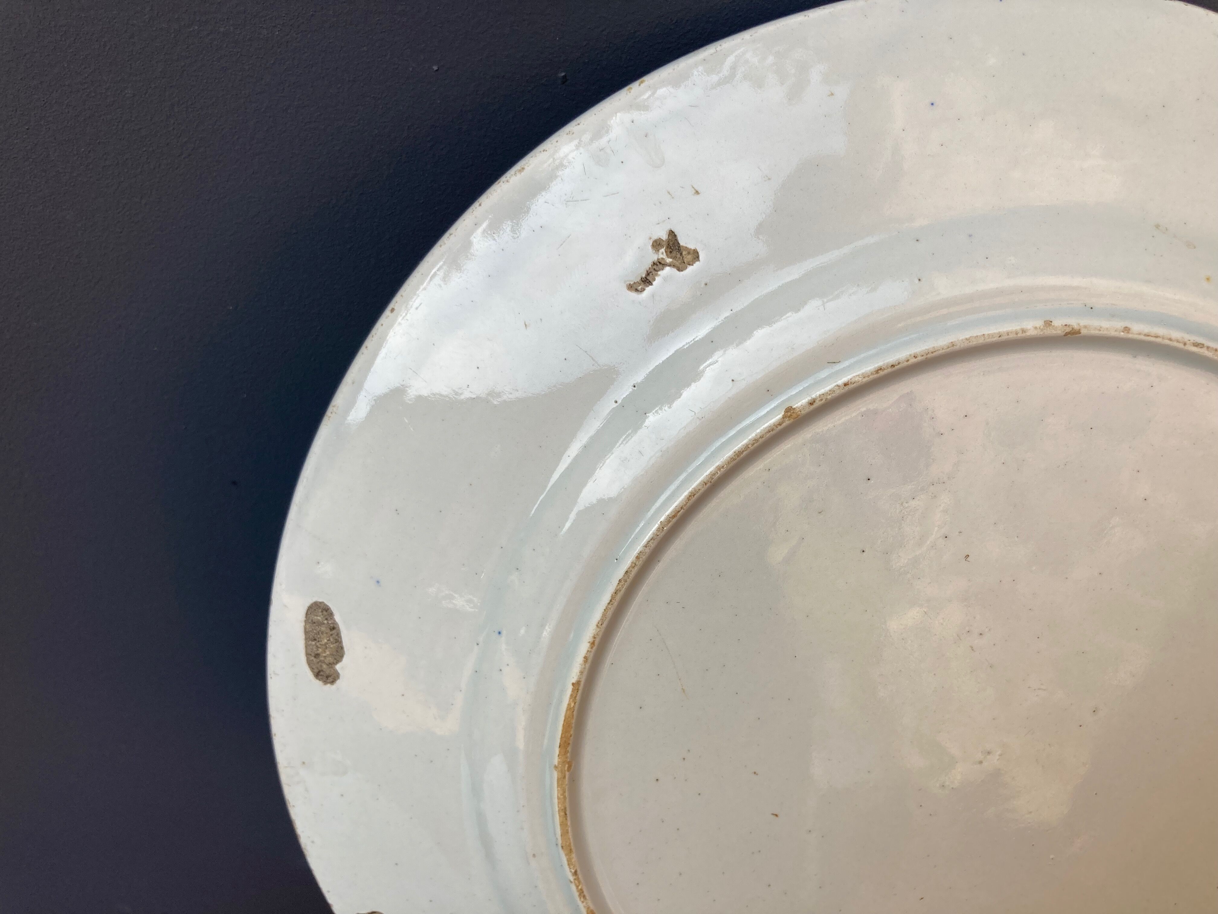 Plate old porcelain deco