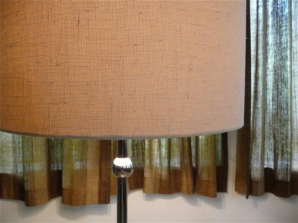 Large sculptural floor lamp in chromed steel with ball-shaped details, West Germany, 1960s