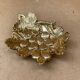 Old vintage grape cluster shaped gold metal pocket tray