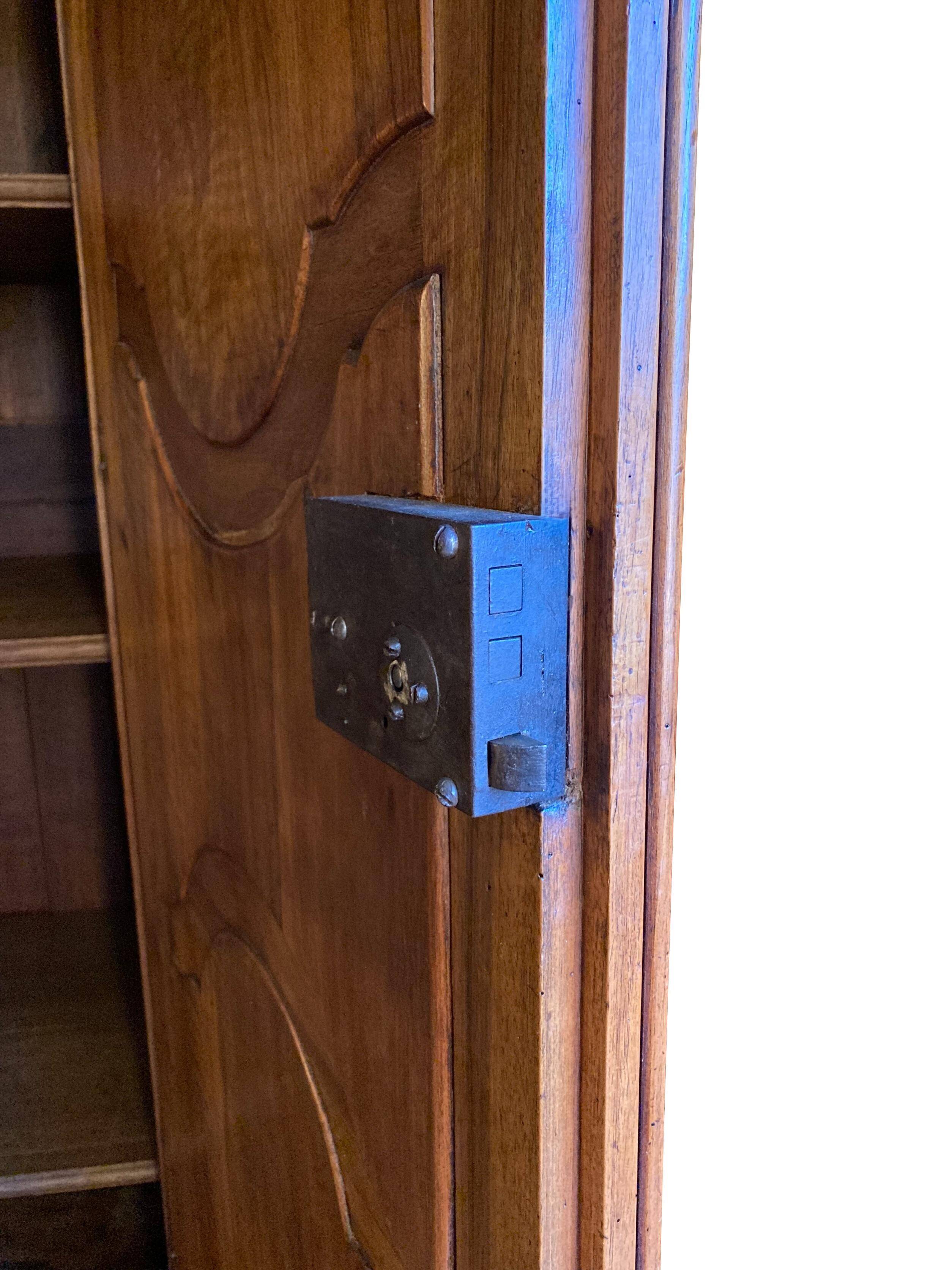 Versailles wardrobe in walnut, 18th century