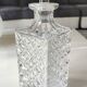 Whiskey decanter in bohemian crystal. boho-chic style. cross/diamond patterns. floral decor. high 25.5 cm