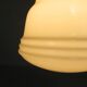 Art Deco suspension with opaline lampshade, Val St Lambert, 1930s