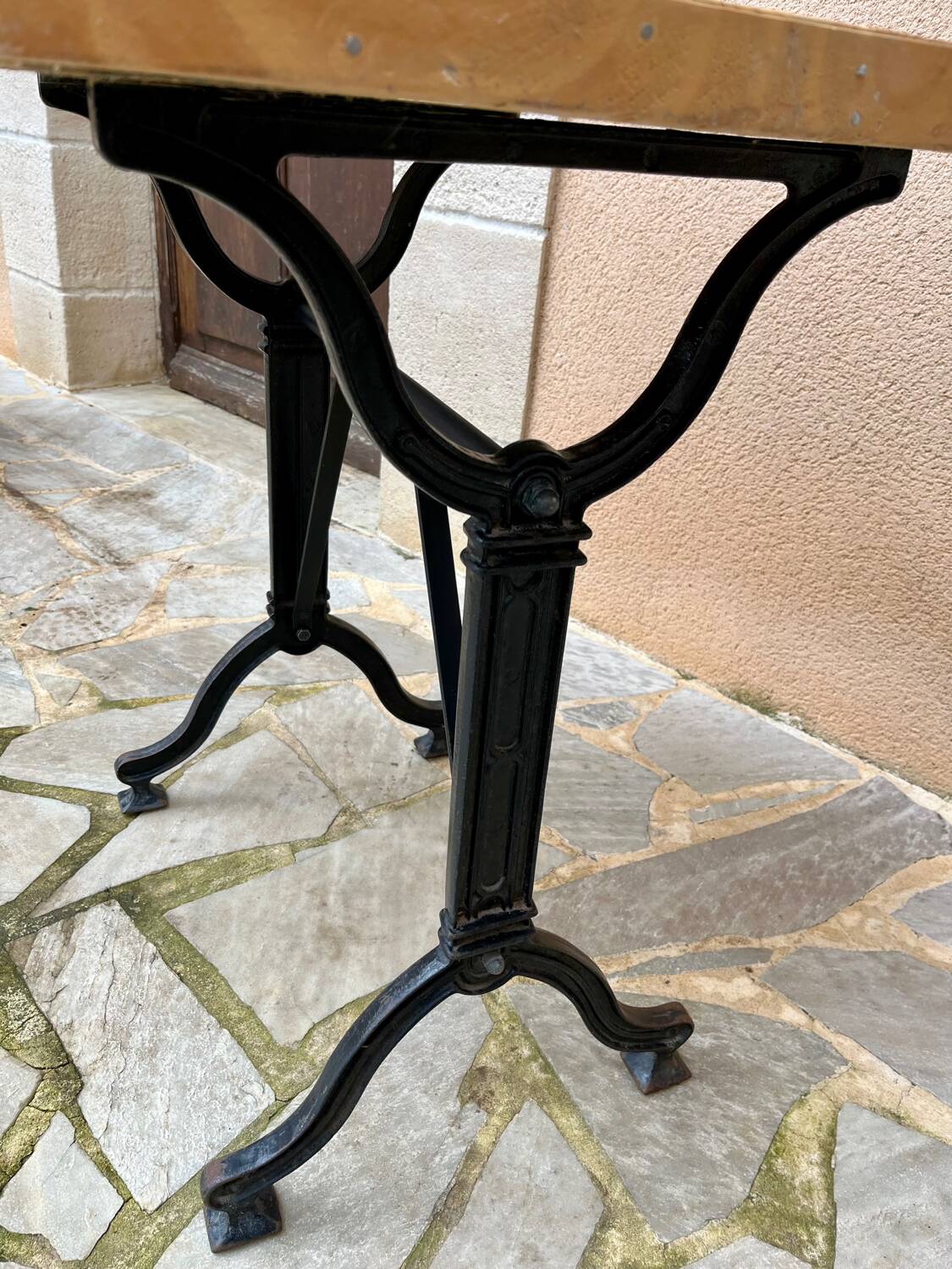 Industrial bistro style table