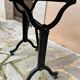 Industrial bistro style table