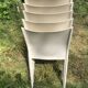 Chaises blanches Slick Slick Philippe Starck XO Design années 80