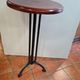 Pedestal table / standing up with cast iron base