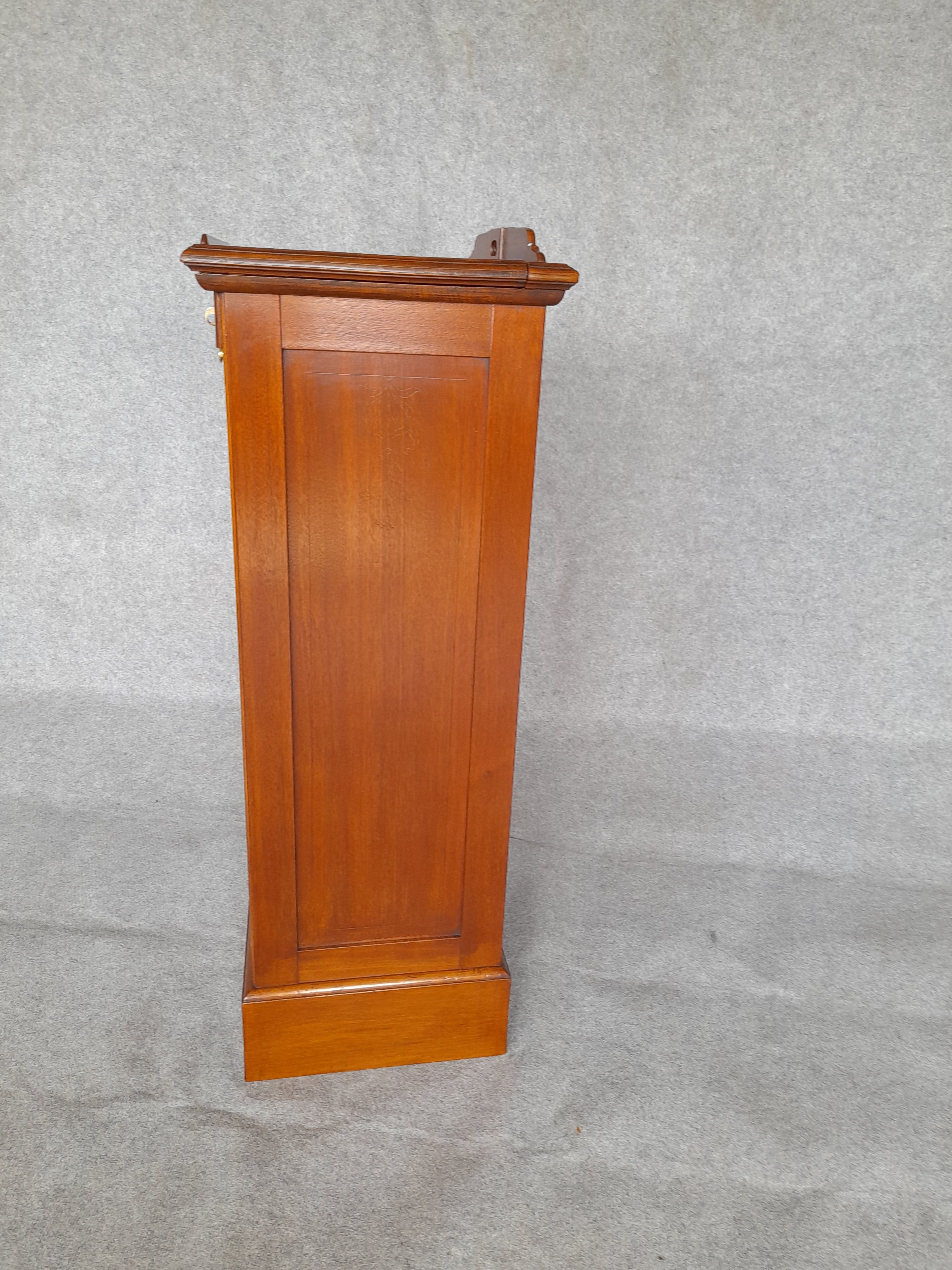 Filing cabinet with curtain and art nouveau desk