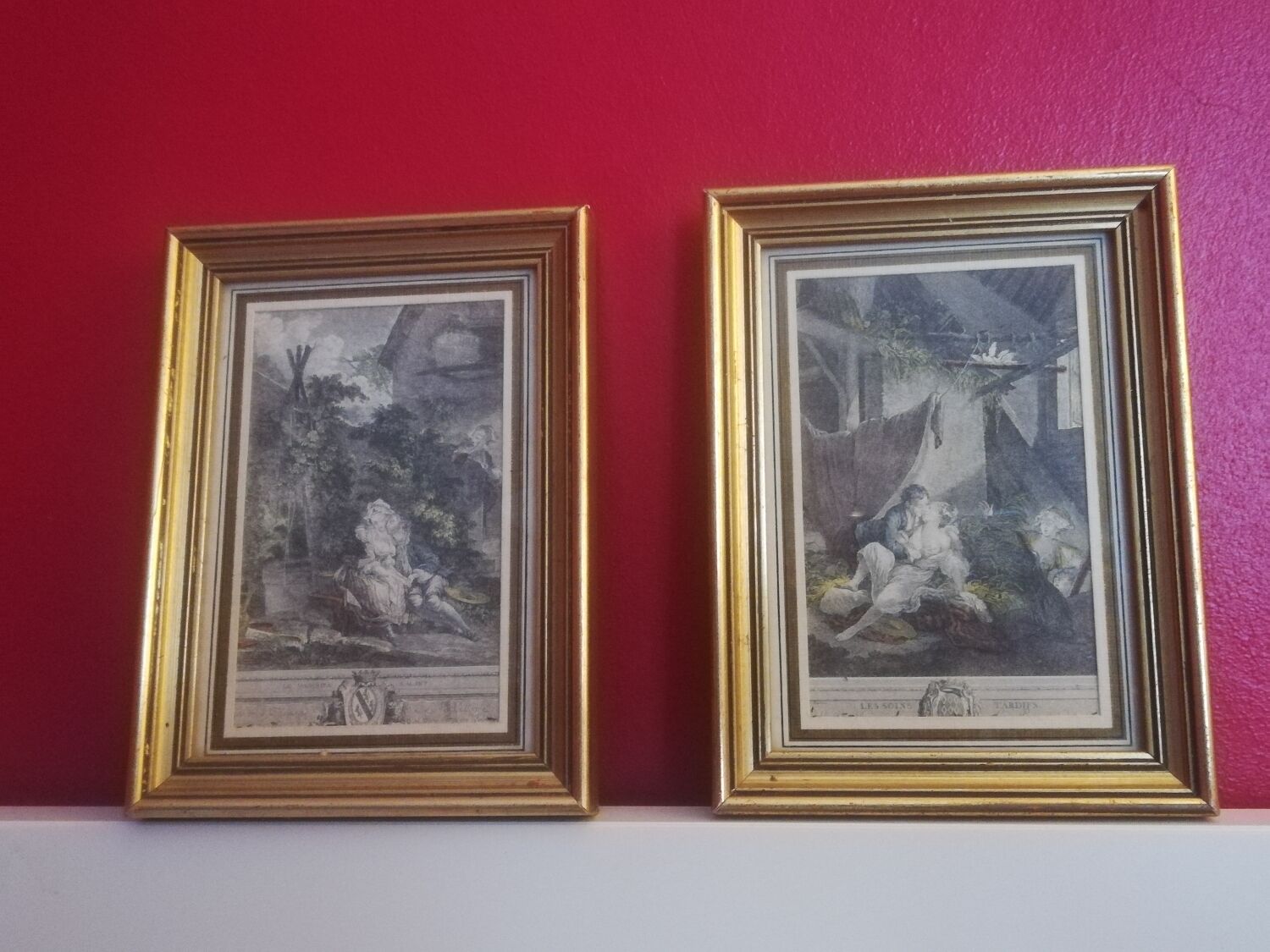 Pair of 18th century paintings