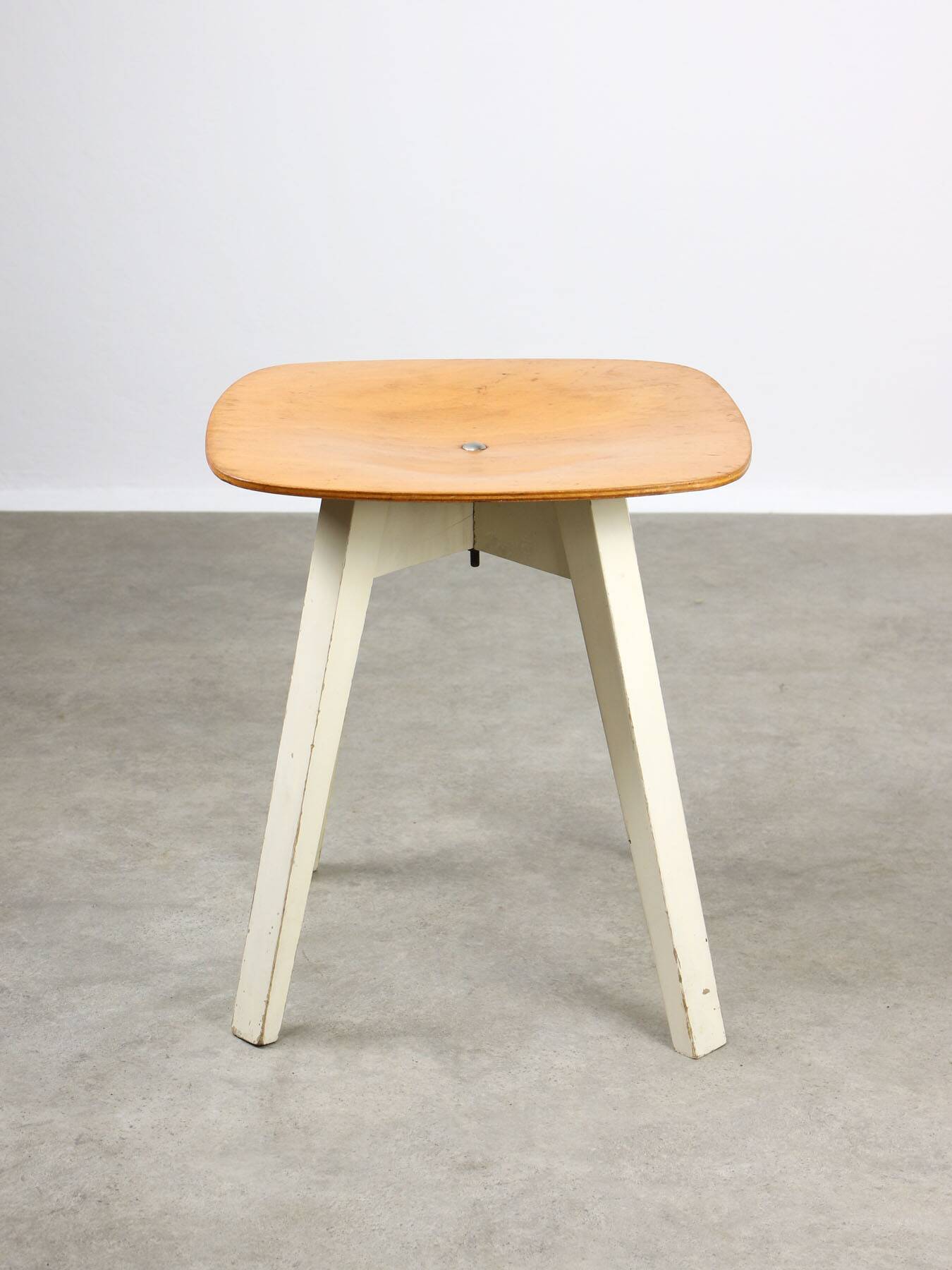 Vintage Plywood Cross-joint Stool by Niko Kralj, 1954