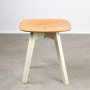 Tabouret en contreplaqué vintage à croisillons par Niko Kralj, 1954