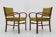 1940s Pair of Restored Beech Art Deco Armchairs ,Czechoslovakia