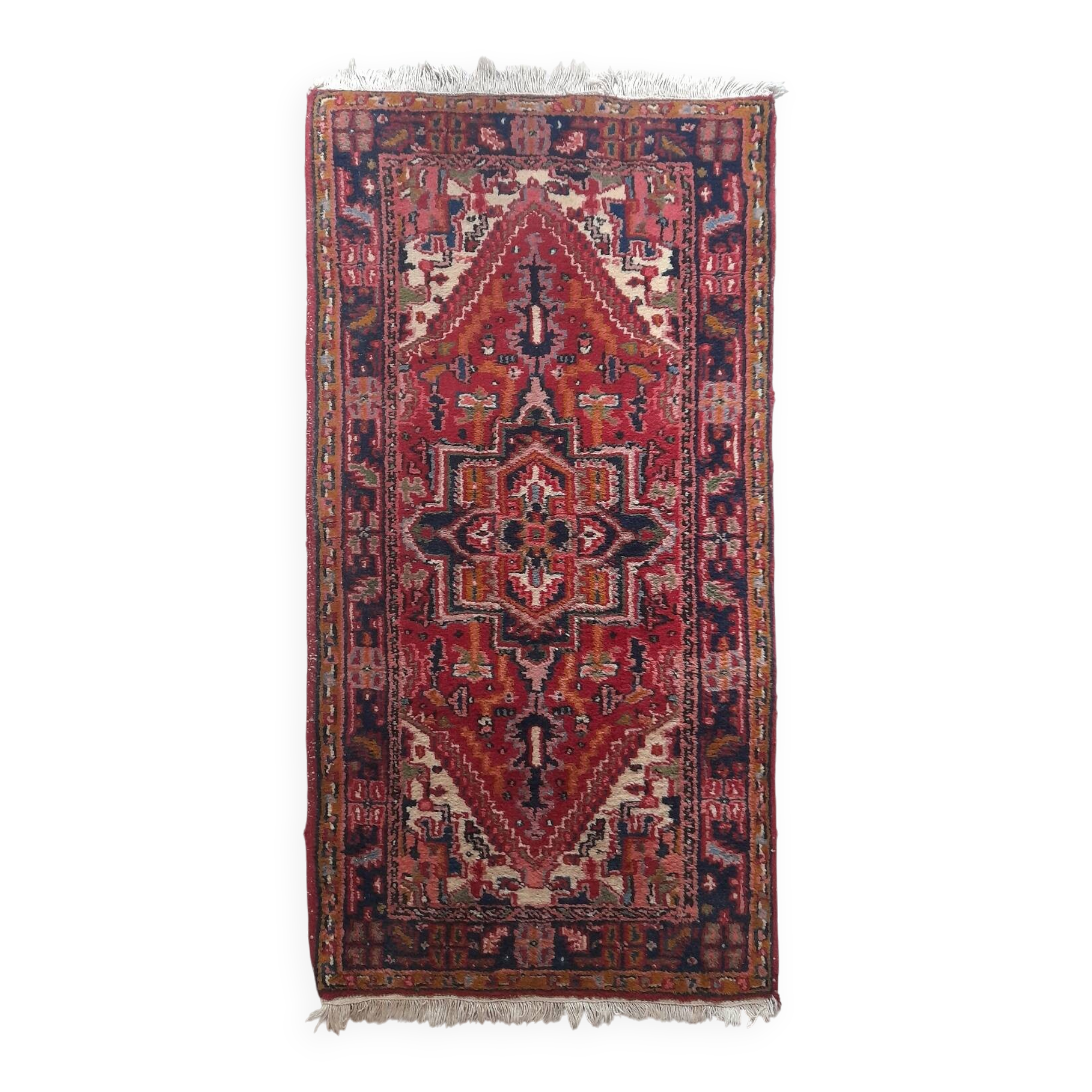 Hand-knotted Persian rug 140 x 72 cm