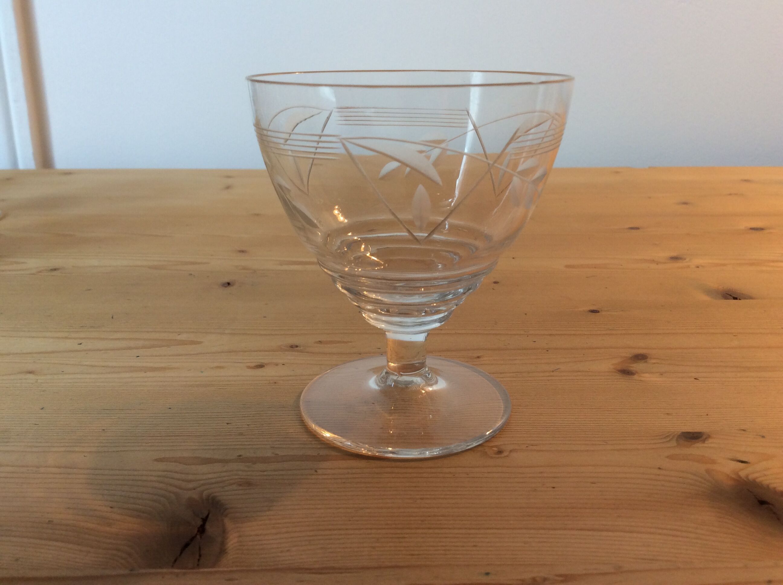 Ancient crystal glasses