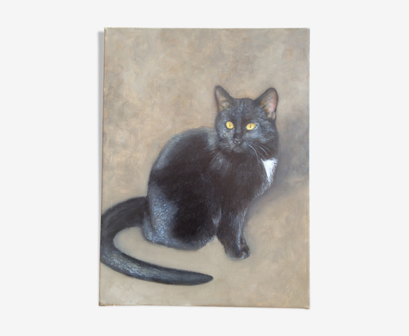 Portrait De Chat Peinture Sur Toile Selency Portrait De Chat Peinture Sur Toile Selency