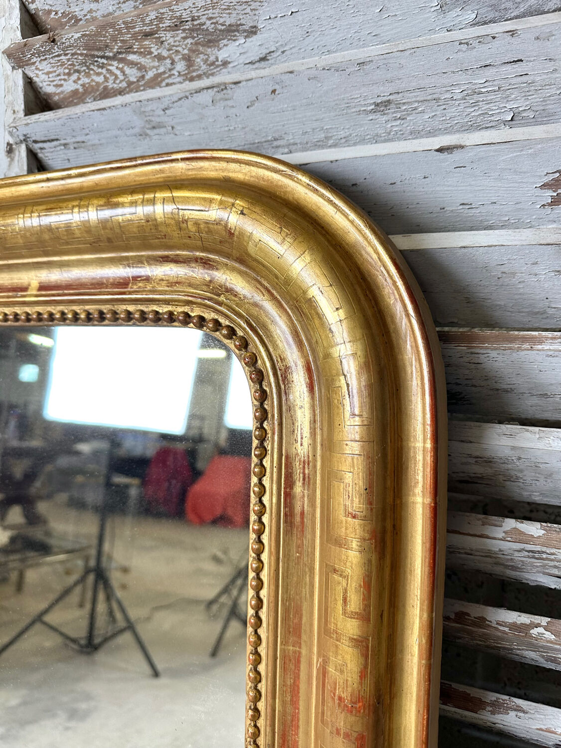 Louis Philippe golden mirror Greek frieze