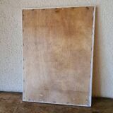 Rectangular wooden mirror