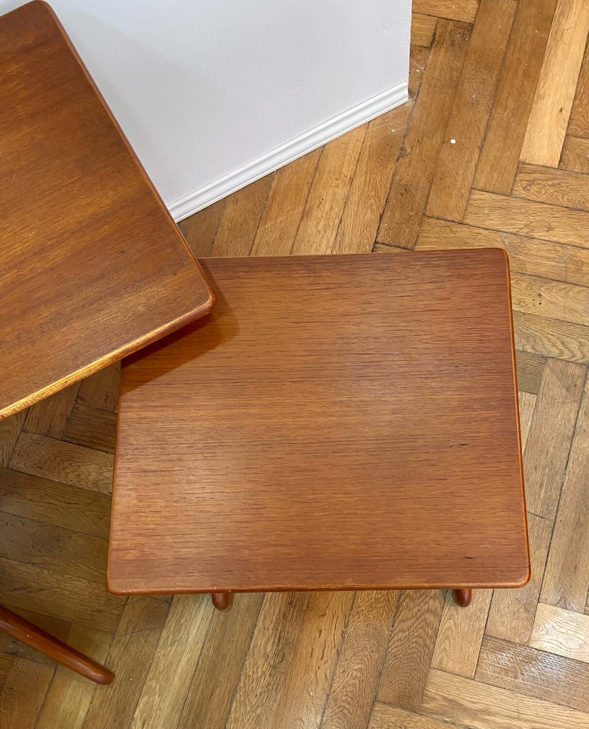 Scandinavian teak nesting tables