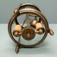 Patinated brass cage lantern, Louis XVI style, 70, France