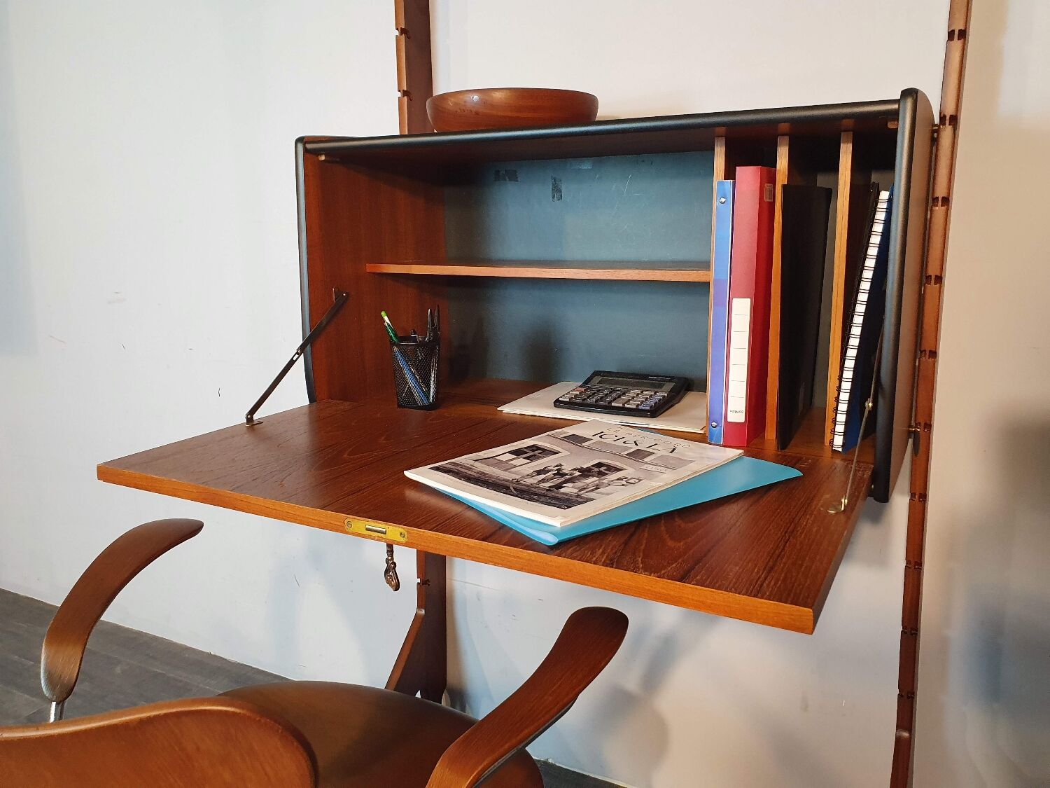 Norwegian Ergo Secretary Furniture, Scandinavian Vintage 1960s