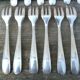 Set of 12 Christofle silver dessert forks