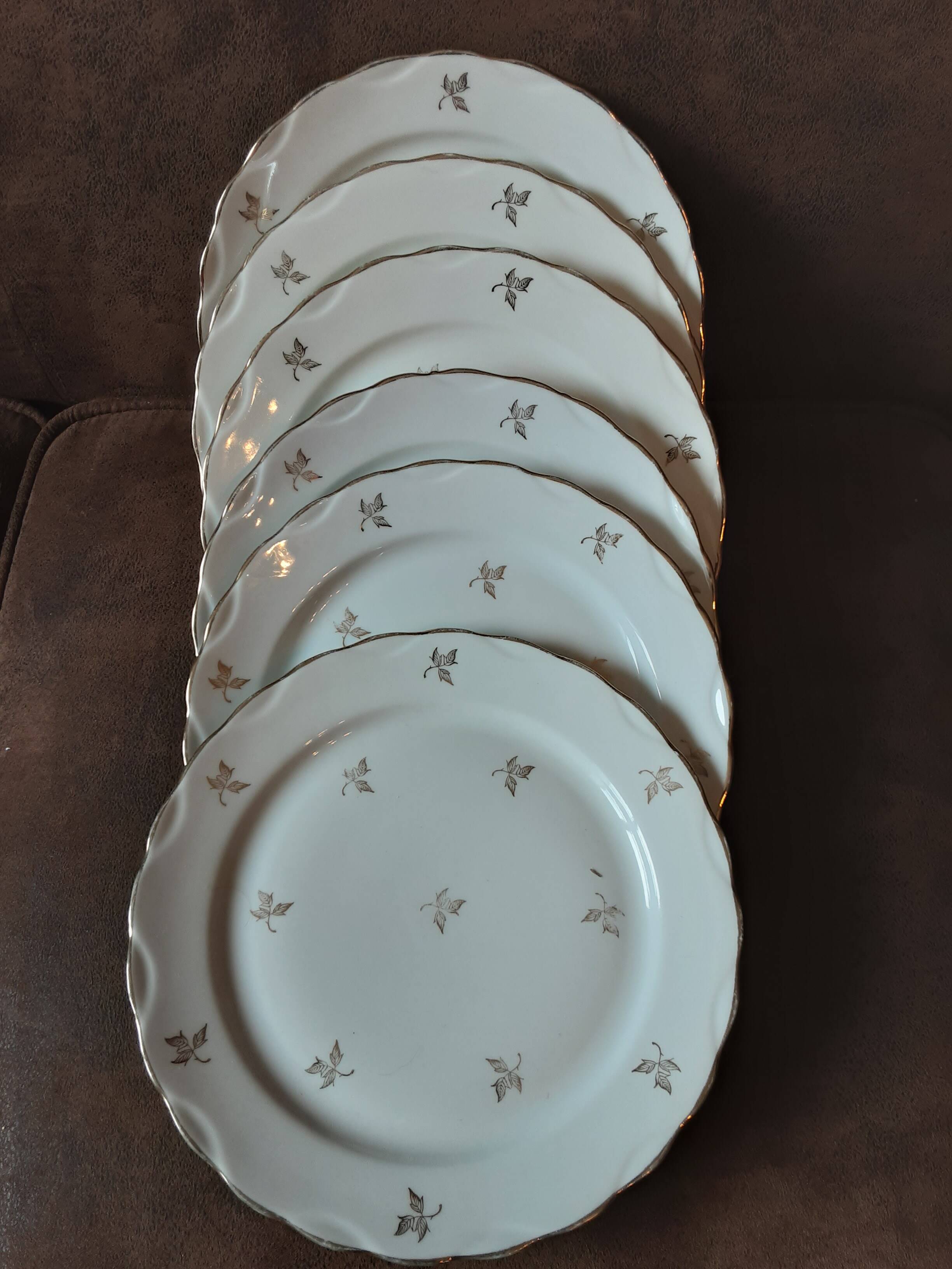 Set of 6 M&S Fine Porcelain Dinner Plates