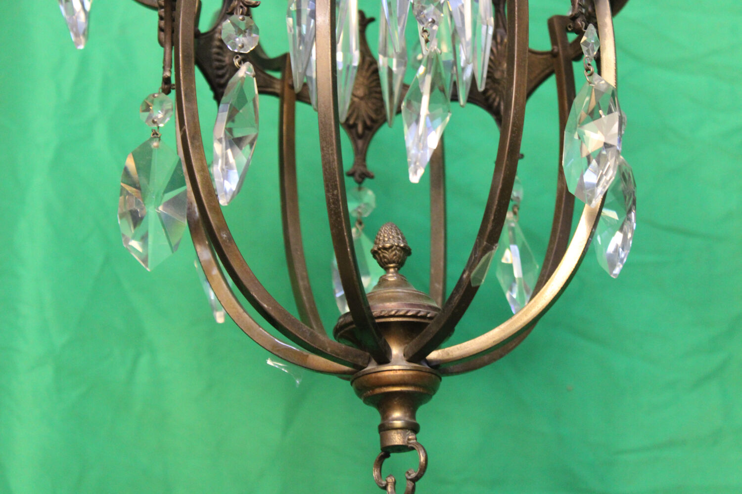 Par of Gilt bronze Chandelier C.1900 Italy
