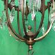 Part of a gilded bronze chandelier, Italy around 1900.