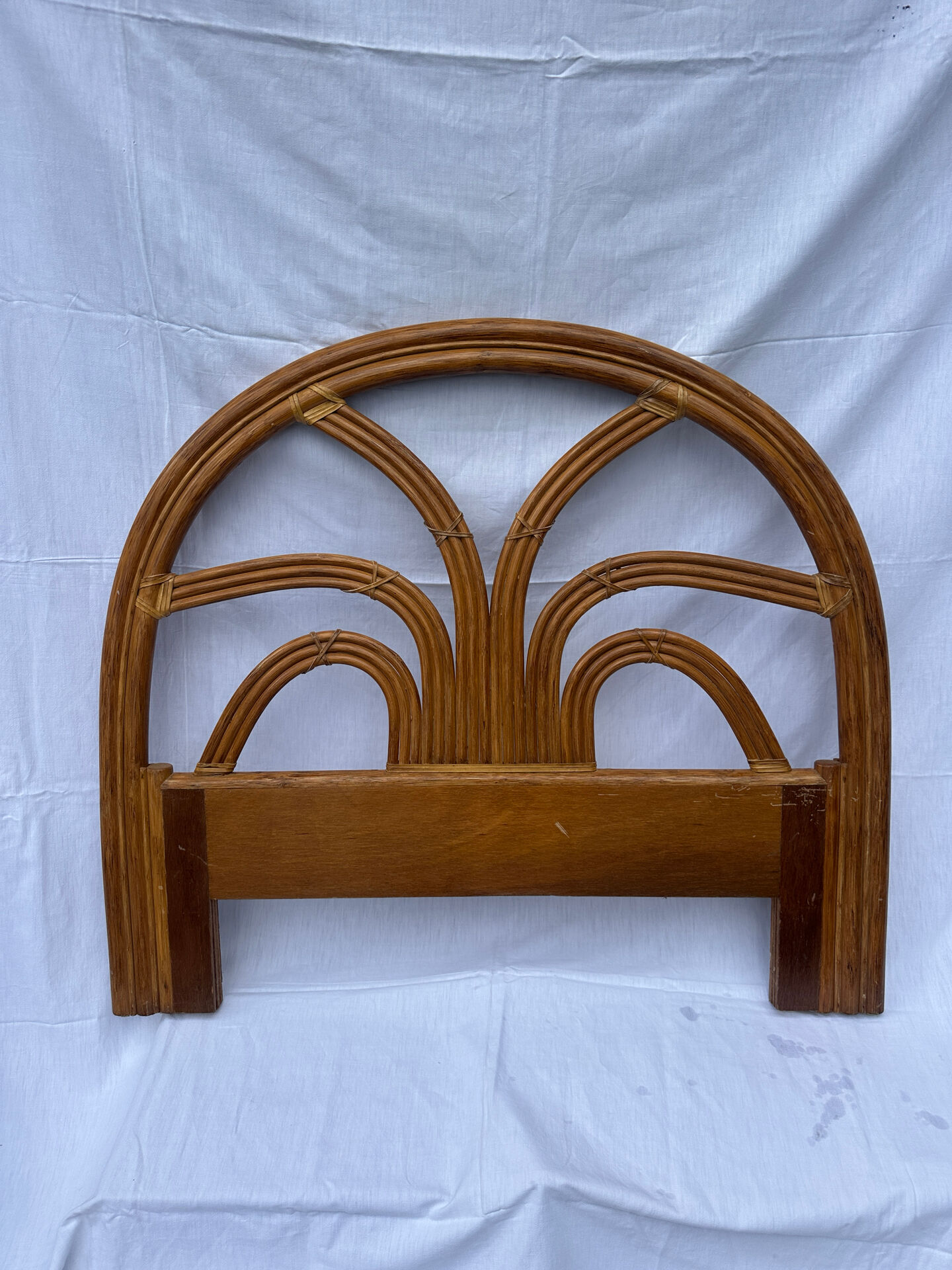 Rattan headboard