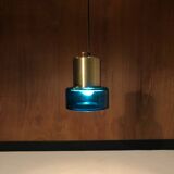 Brass and glass pendant light by Hans Agne Jakobsson 1970