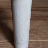 Solid turned wood and formica faux marble shelf to install wood 60s