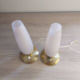 A pair of bedside lamps, 1960s.