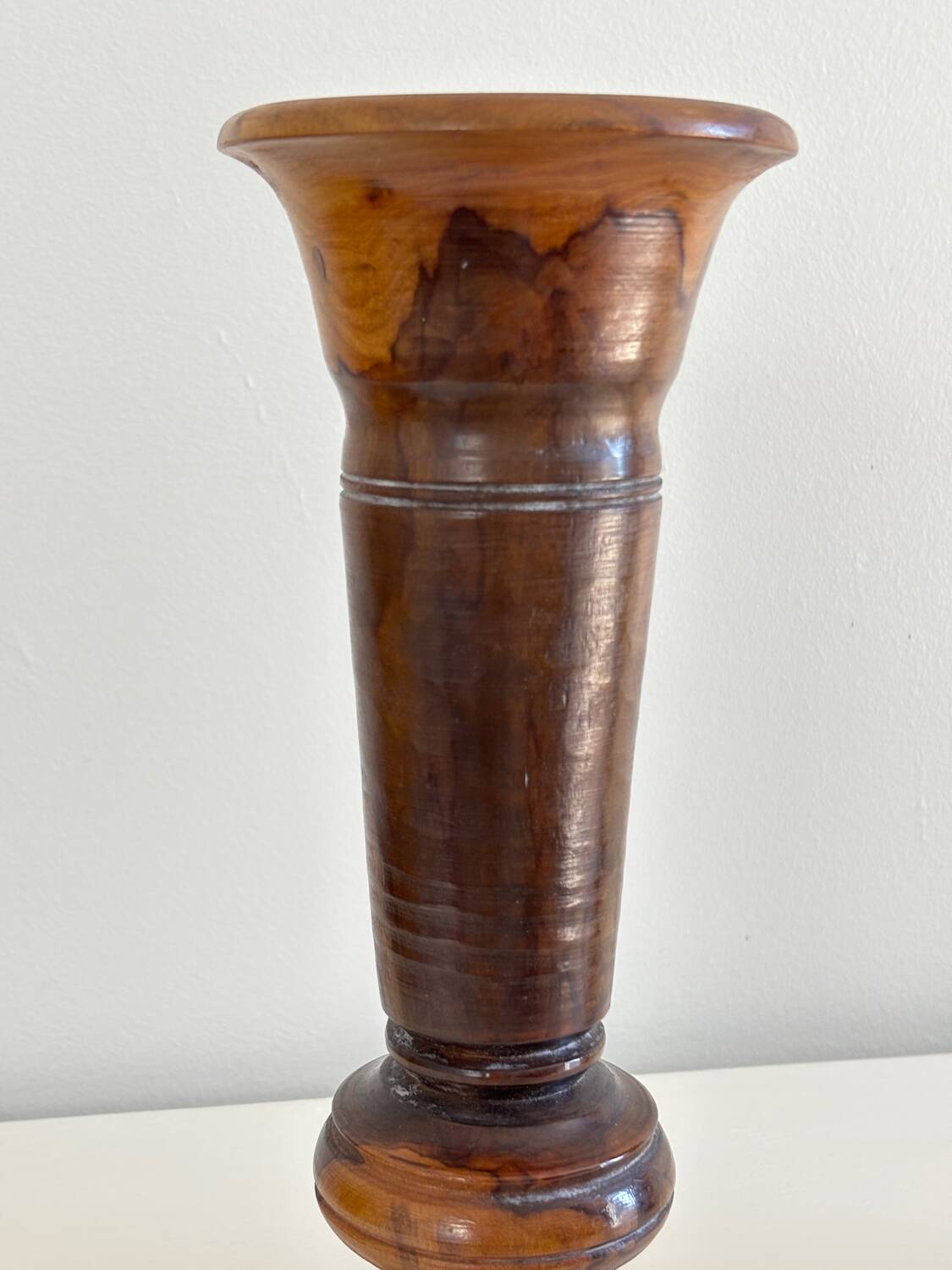 Olive wood vases