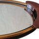 Old Superb Art Deco Style Tray Mirror Handle In Leather Or Faux Vintage