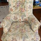 Chic bohemian floral armchair
