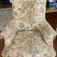 Chic bohemian floral armchair