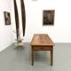Table en noyer massif - Pieds Fuseaux