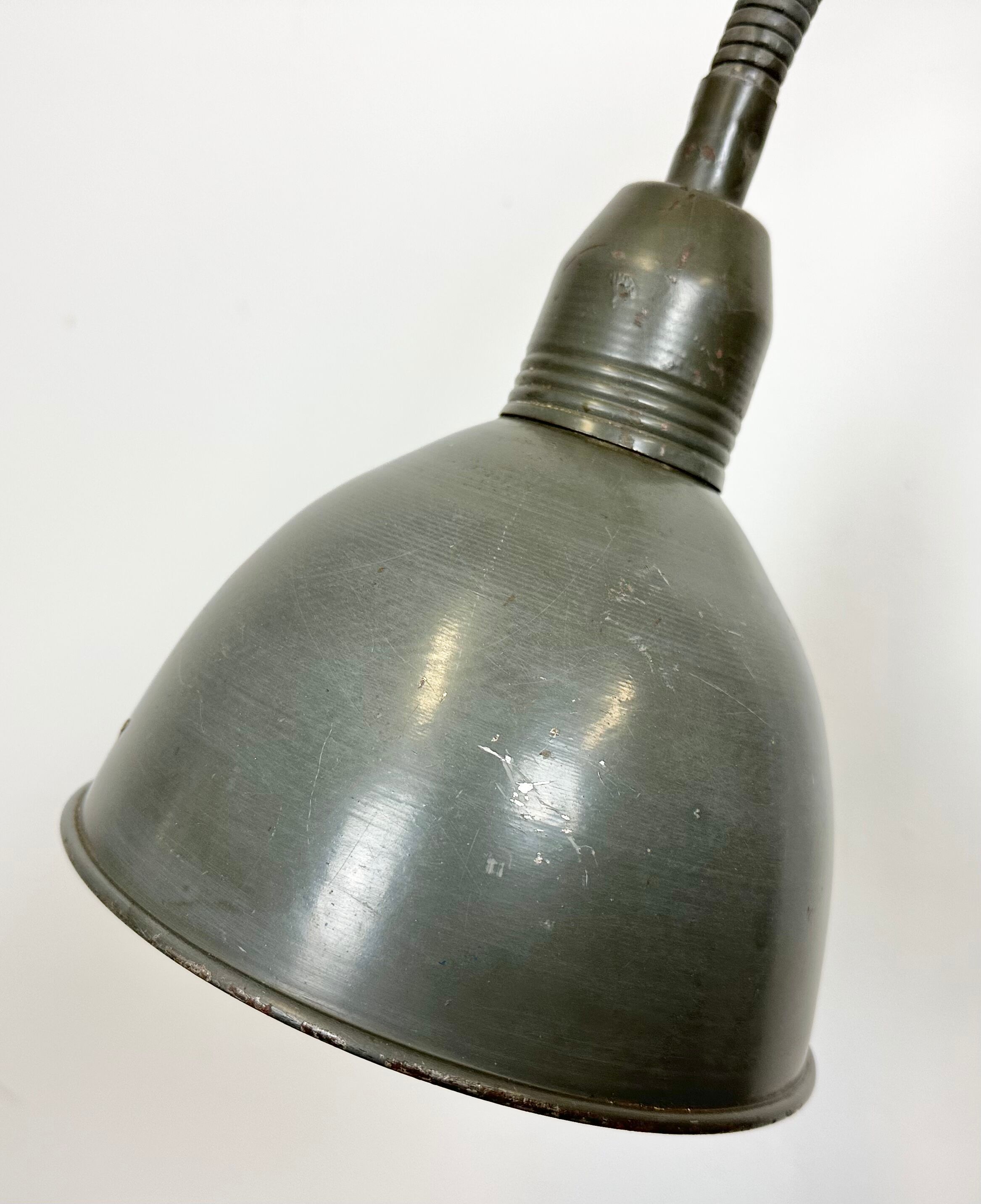 Grey Industrial Scissor Wall Lamp from Elektroinstala, 1960s
