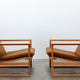 Fauteuils modèle 2254  avec ottomanes par Børge Mogensen pour Fredericia