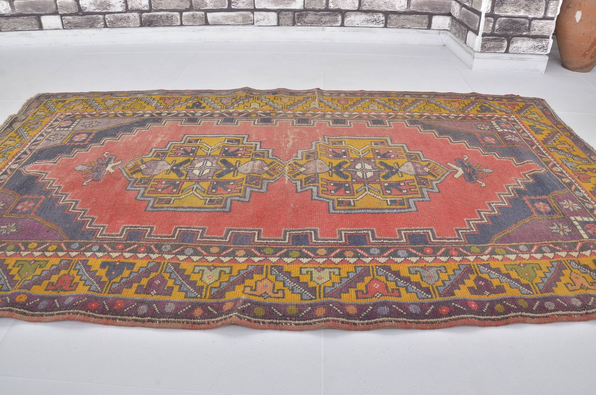 Tapis kurde anatolien noué à la main sku a-2