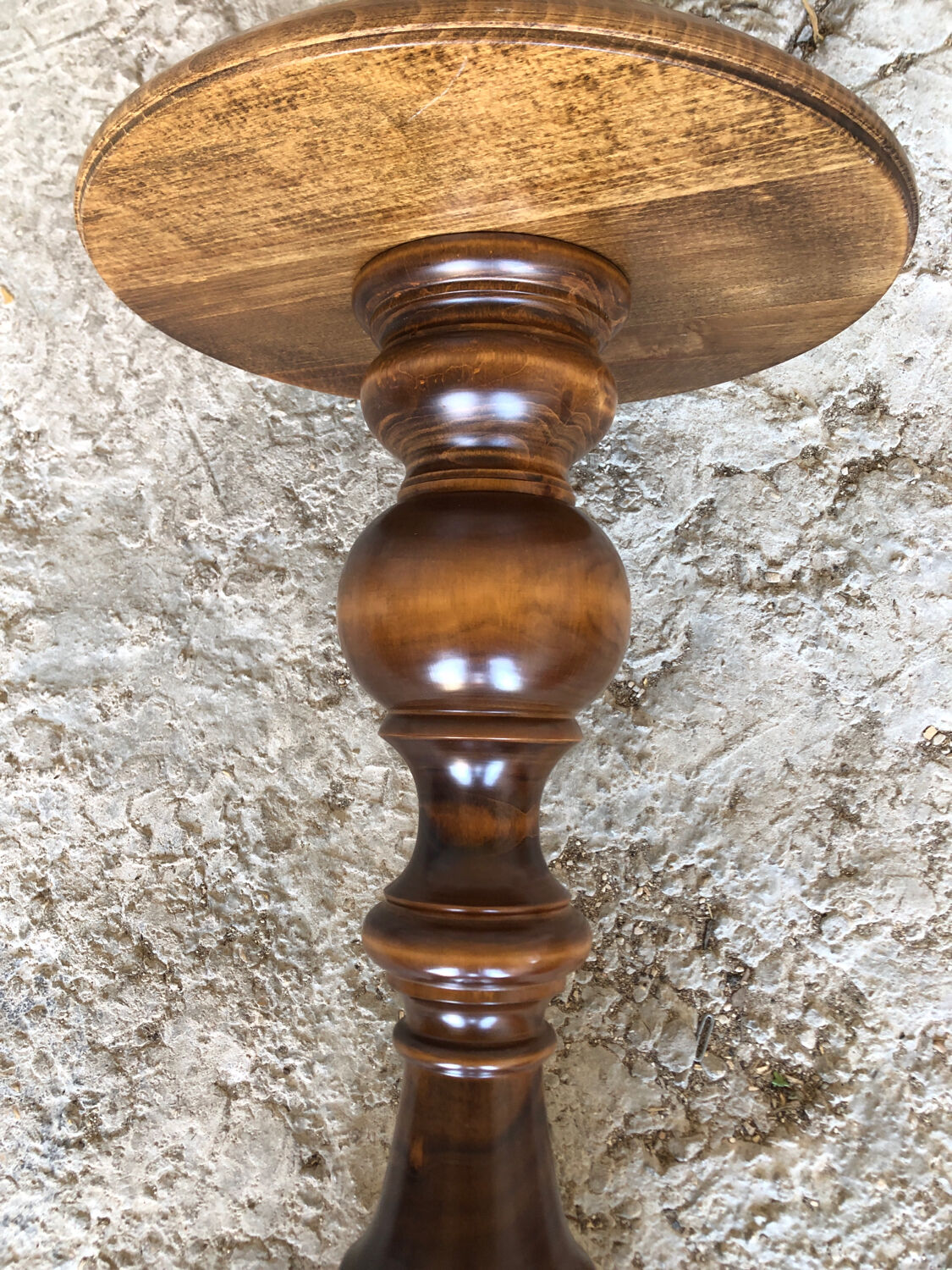Vintage solid wood side table