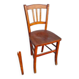 Set of 4 mismatched bistro chairs